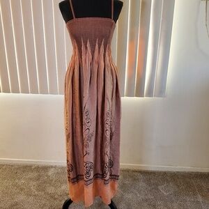 Elegant Terra Cotta Maxi Dress - Timeless Beauty